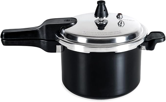 Panela de pressão Brinox Ceramic Life Super 5,4L fundo de indução preta